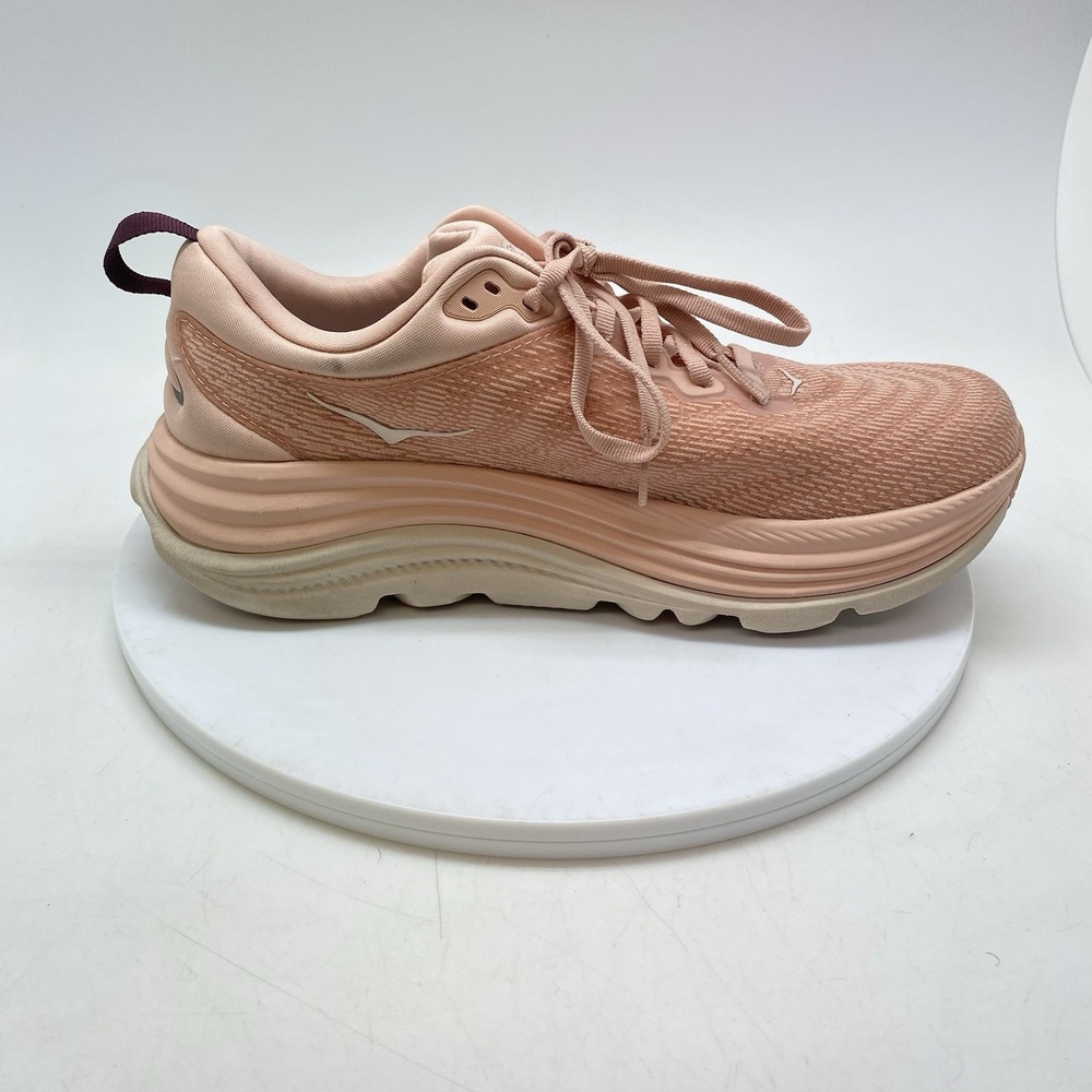 Hoka One One Sneakers Womens 9 B Gaviota 5 1134235 RLTT Pink Cream Running Shoes - Picture 6 of 10